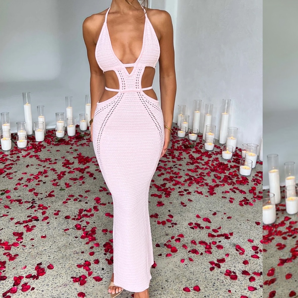 Arabella Maxi Dress- Blush